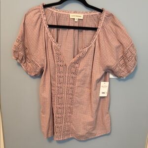 Lucky Brand Women's Rose/Mauve Top